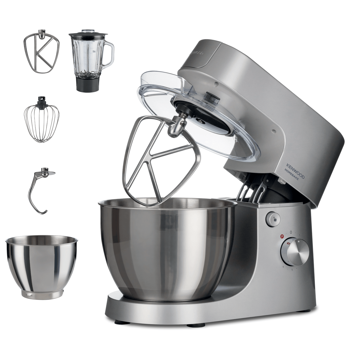 Kenwood brand collection cover featuring the HomeBake Stand Mixer with Blender KHH01.120SI