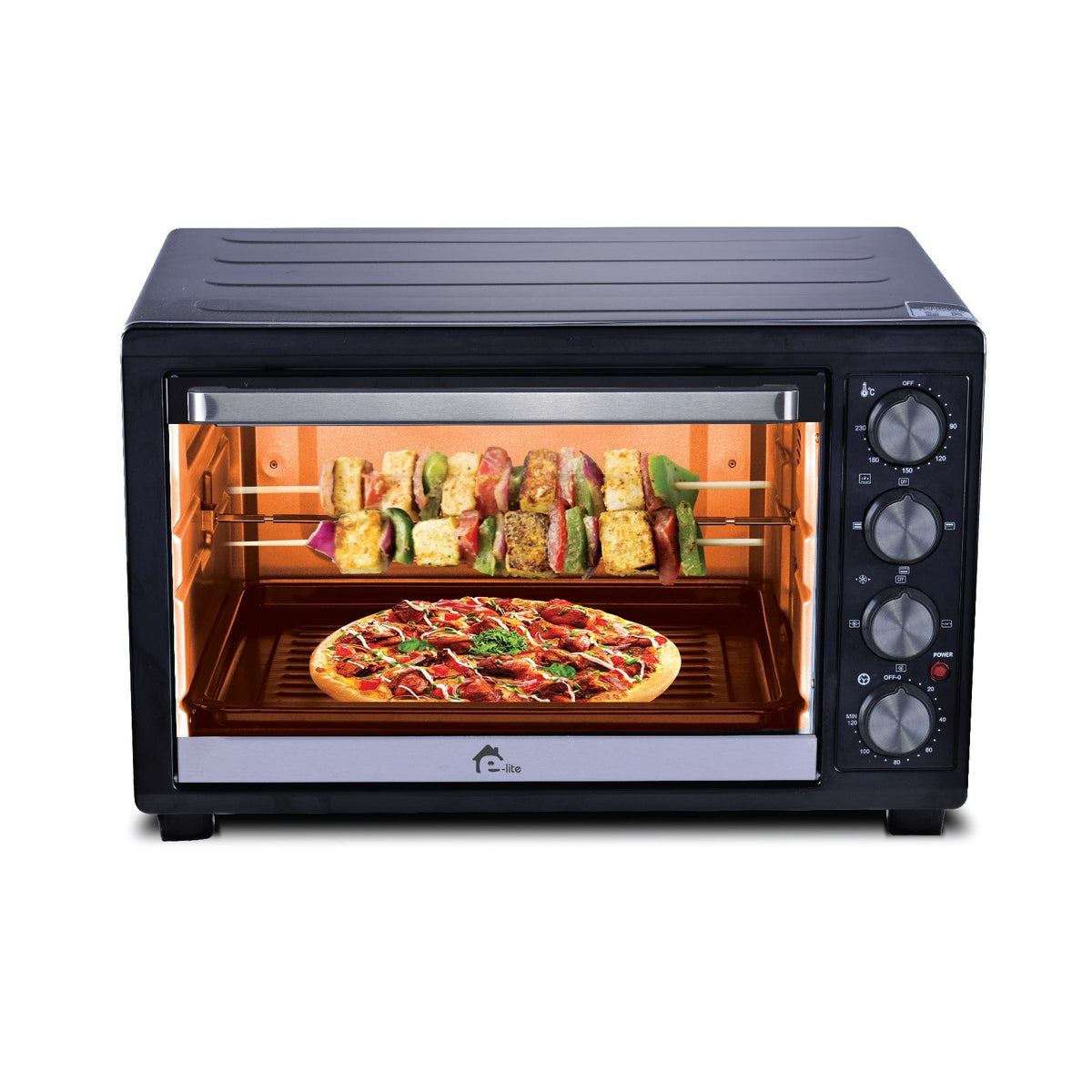 E-lite Oven Toaster ETO-453R - 45 L - Black