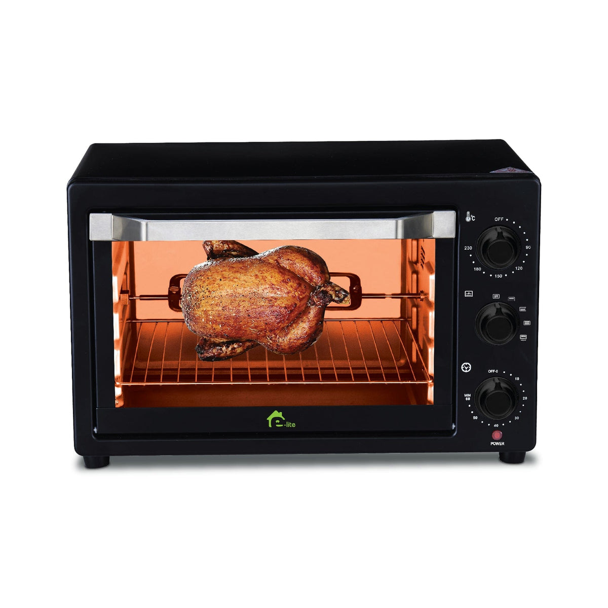 E-lite Oven Toaster ETO-221R - 22 L - Black