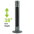 E-lite Tower Fan ETF-002 - 38-inch - Black