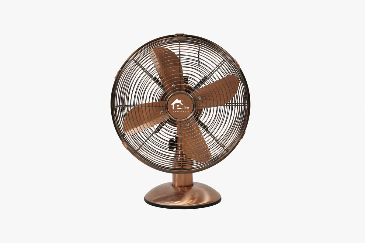 E-lite Metal Table Fan ETF-30M - Copper