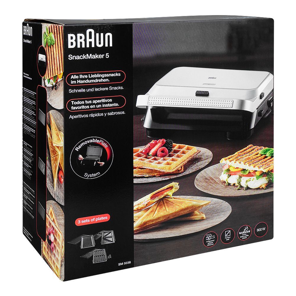 Braun SnackMaker 5 SM 5038 Silver (3-in-1)