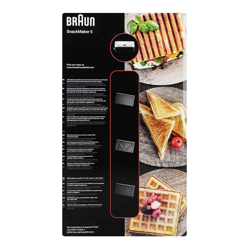 Braun SnackMaker 5 SM 5038 Silver (3-in-1)