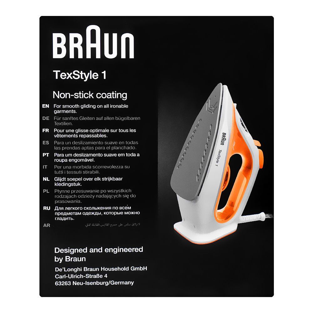 Braun TexStyle 1 Steam Iron SI 1009/1019